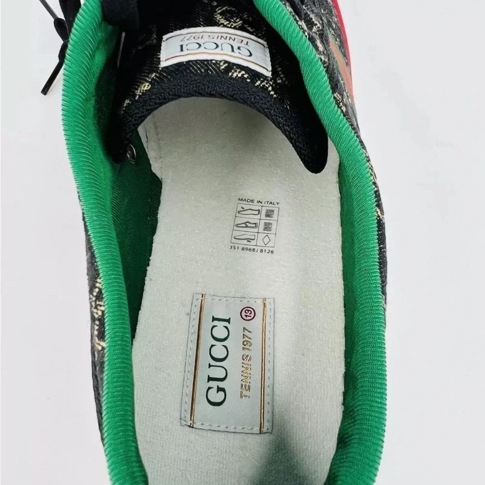 Gucci Tennis 1977 GG Supreme Jacquard Sylvie Sneakers G 13 - US 13.5 - EU 47 - Picture 9 of 11